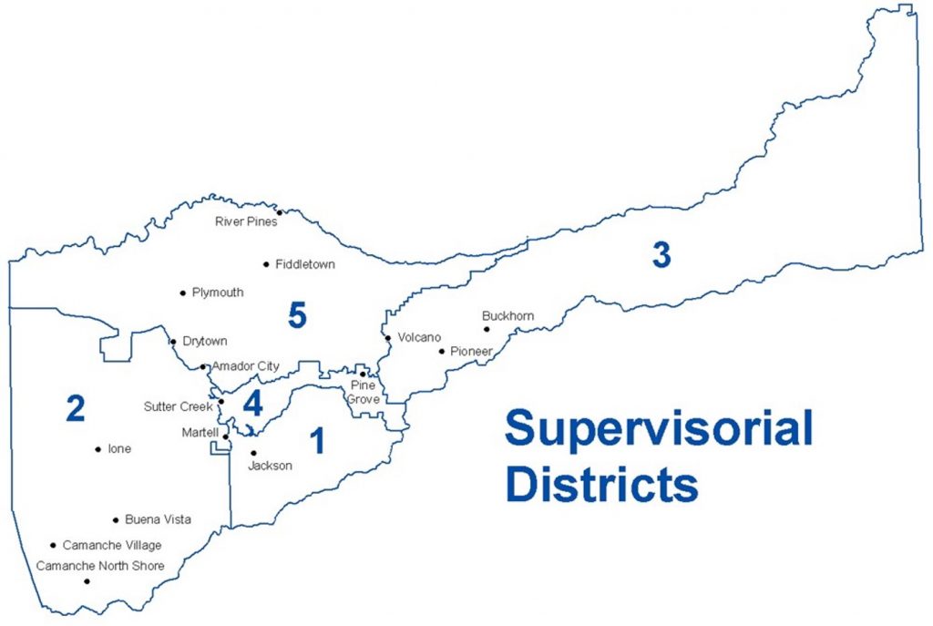 Amador Supervisor Districts
