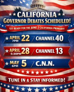 Governor Debate Schedule 2026